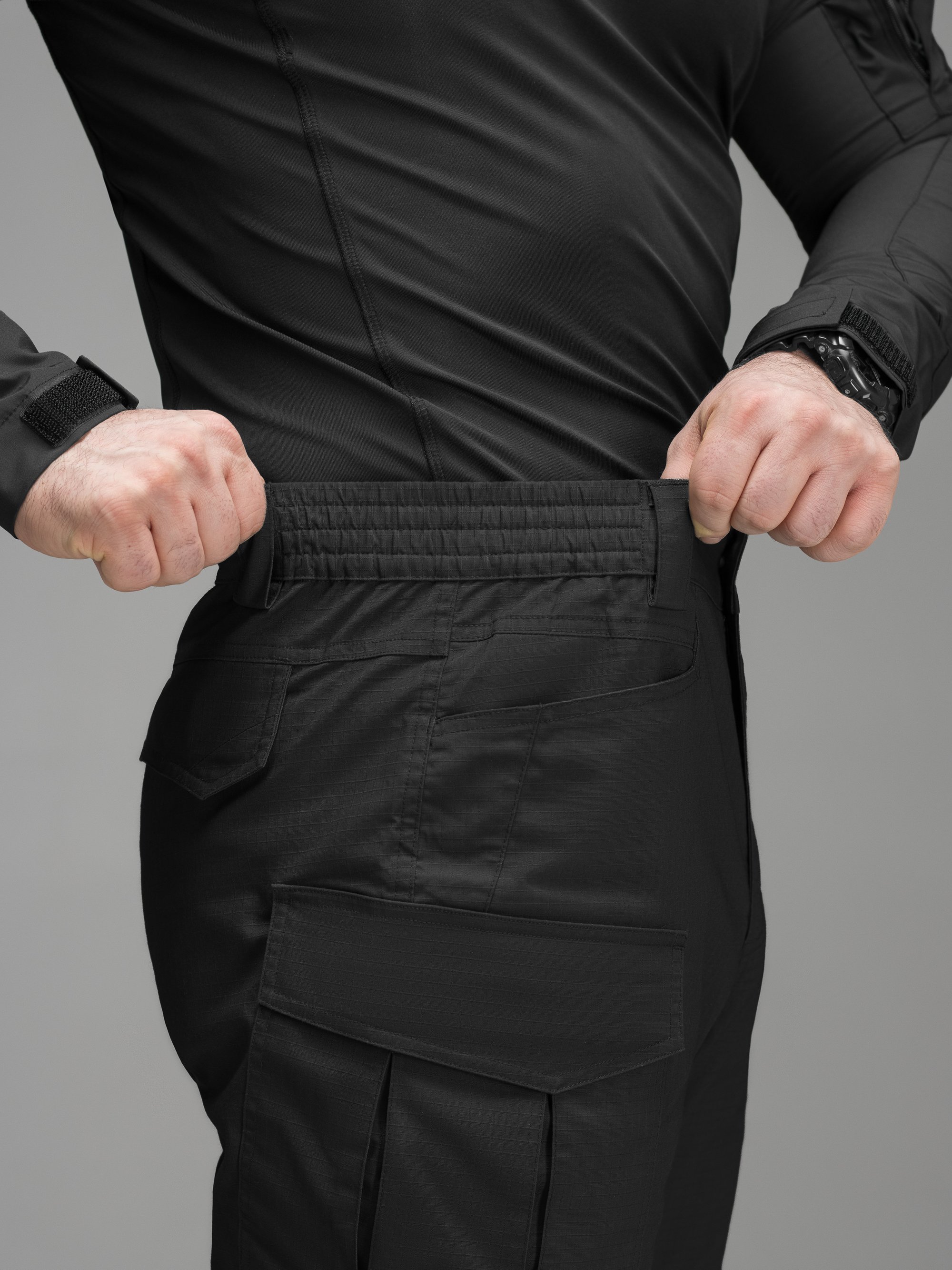 Штаны карго тактические BEZET Ranger черный - Фото 18
