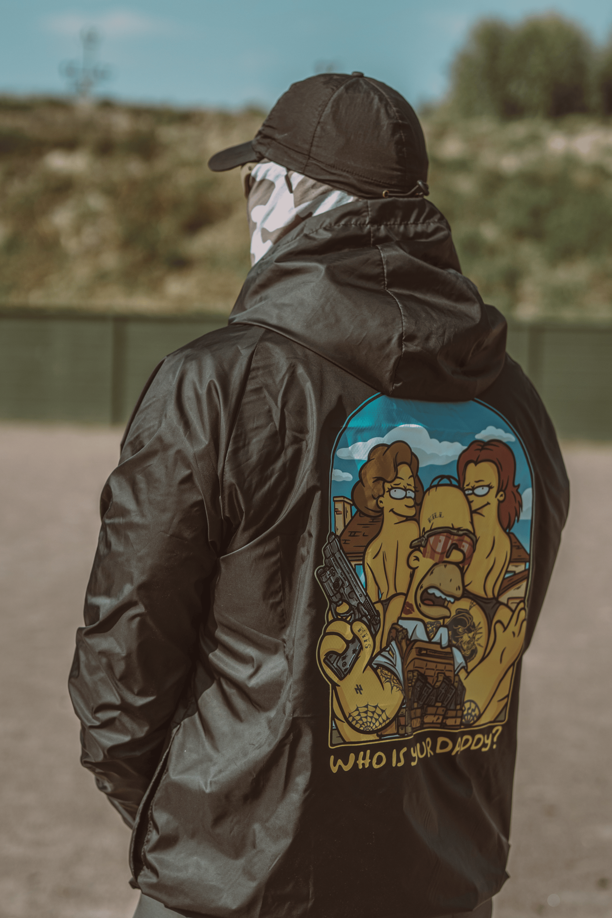 Вітровка чорна Who is my daddy ? Bad Boy Company