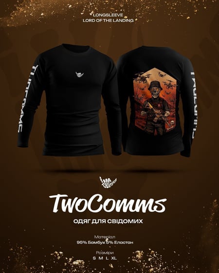 Лонгслів "Lord Of The Lending" Чорний S TwoComms