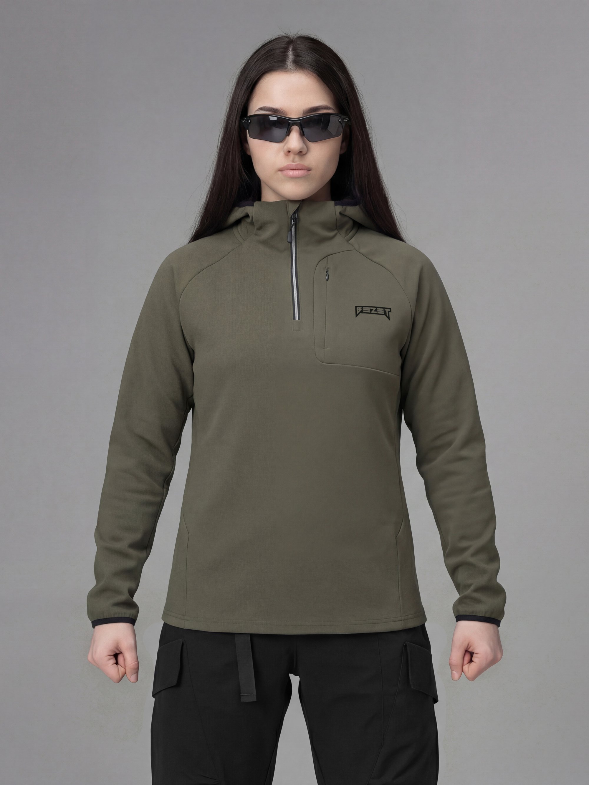 Кофта жіноча BEZET Motion хакі