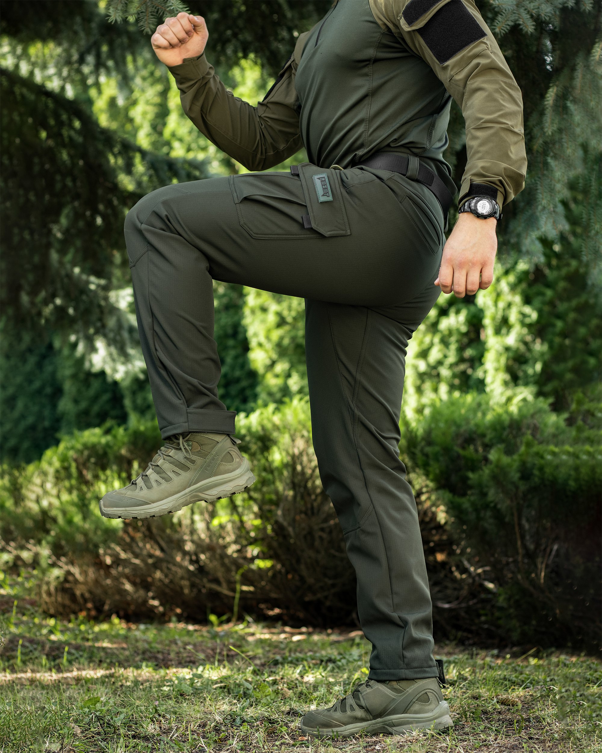 Брюки карго теплі BEZET Titan хакі - Фото 9