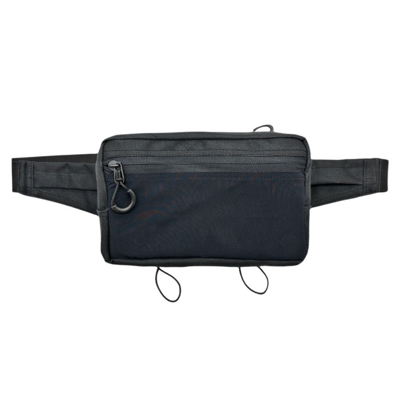 Тактична сумка бананка мала трикотаж чорна, Оксфорд HardKIT