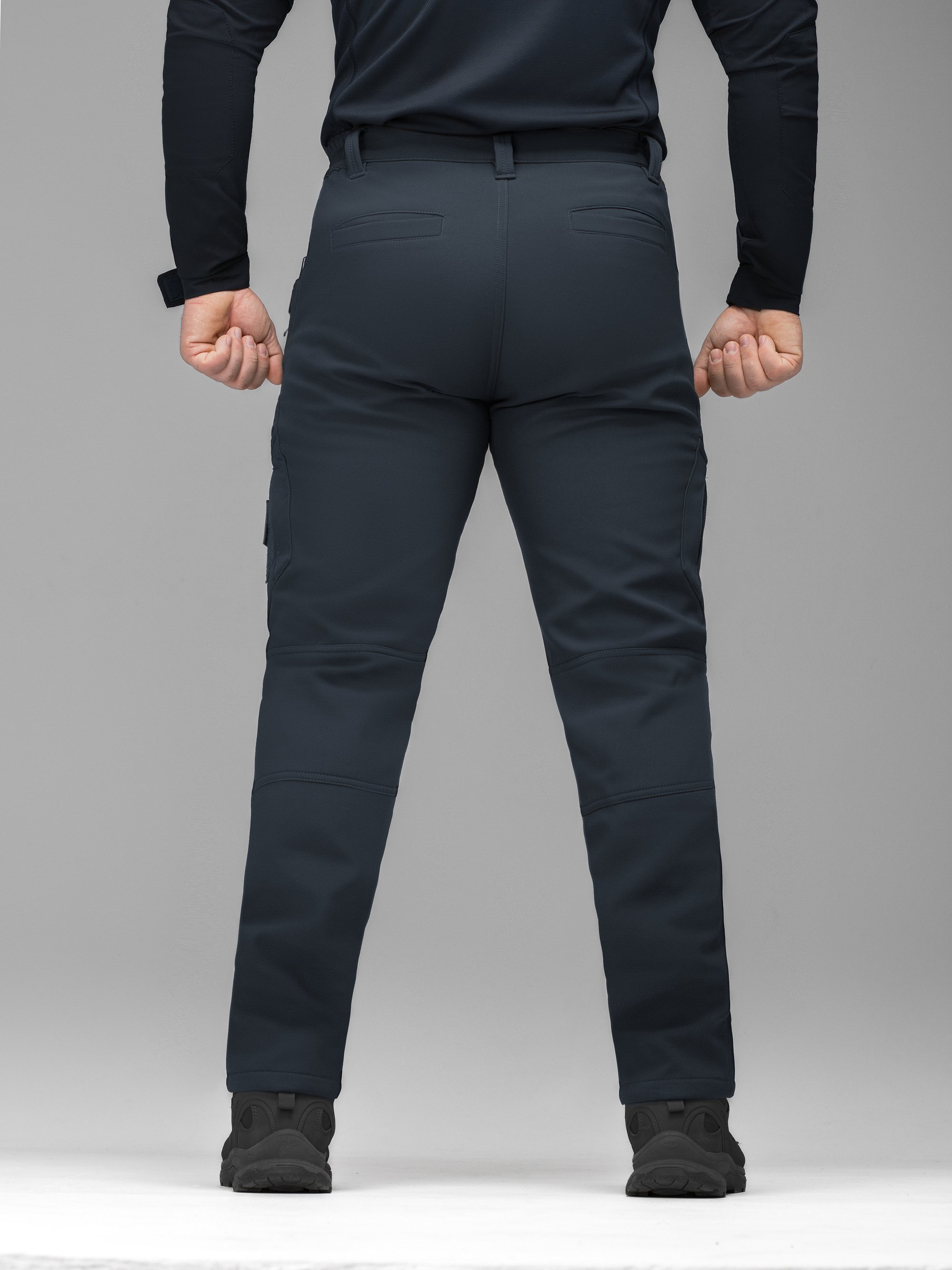 Зимові штани карго тактичні Softshell BEZET Ешелон синій - Фото 13