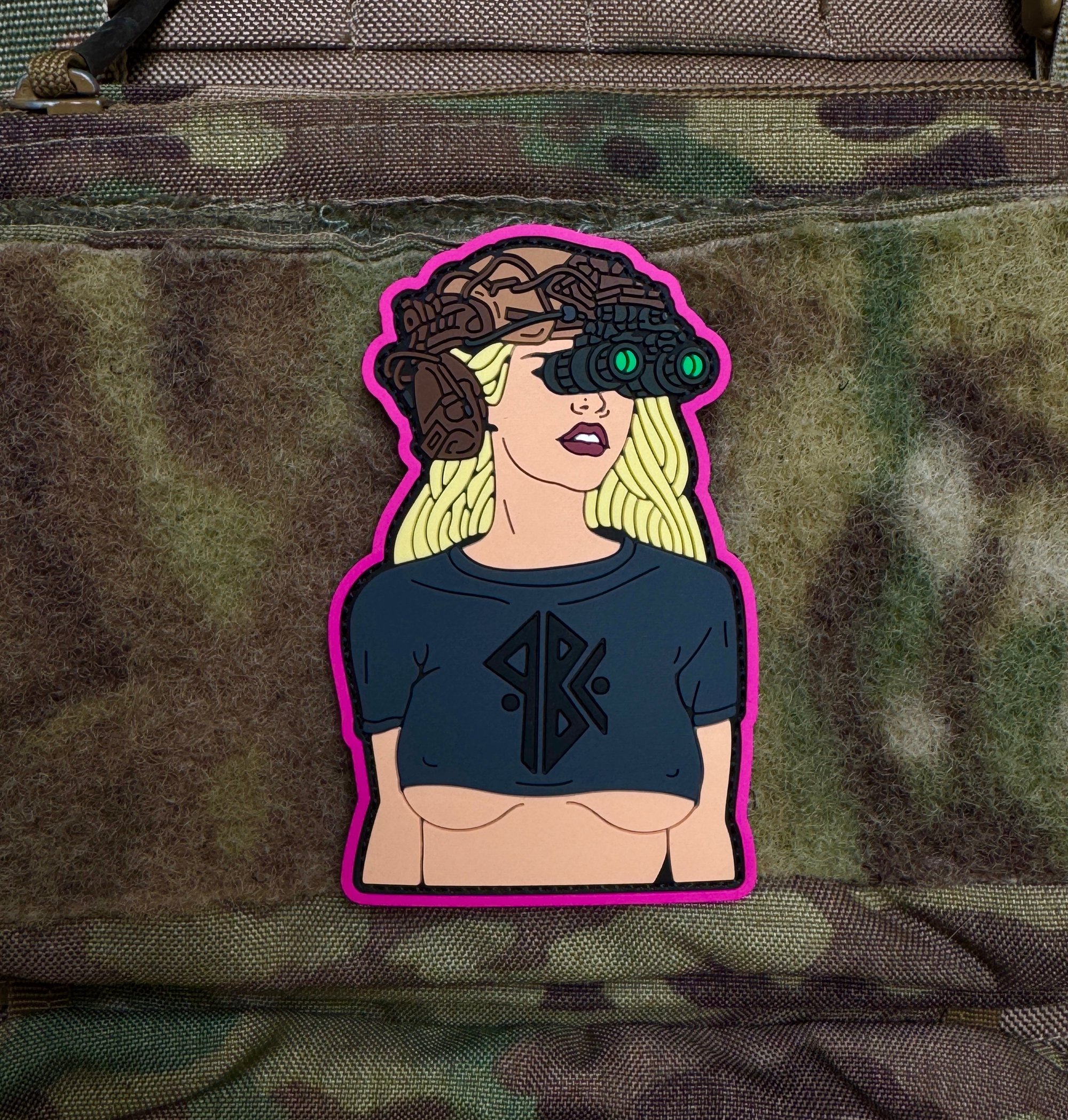 ПВХ патч "Pin Up" Paracord By Cat