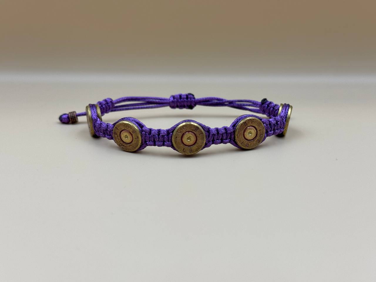 Браслет із паракорду та гільз фіолетовий BATART UA