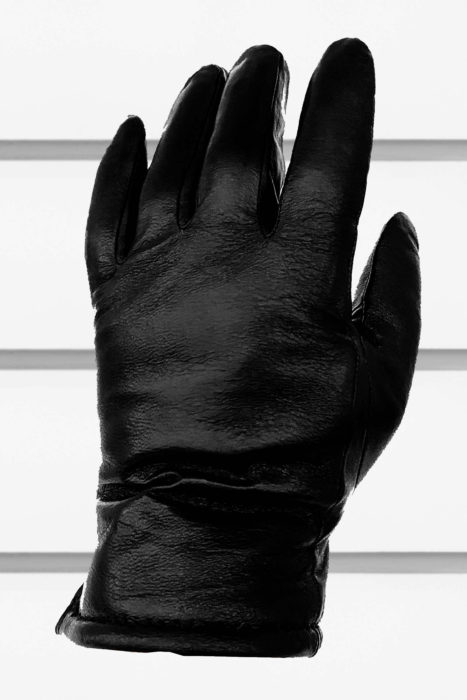 Чоловічі чорні рукавиці шкіряні Suns House