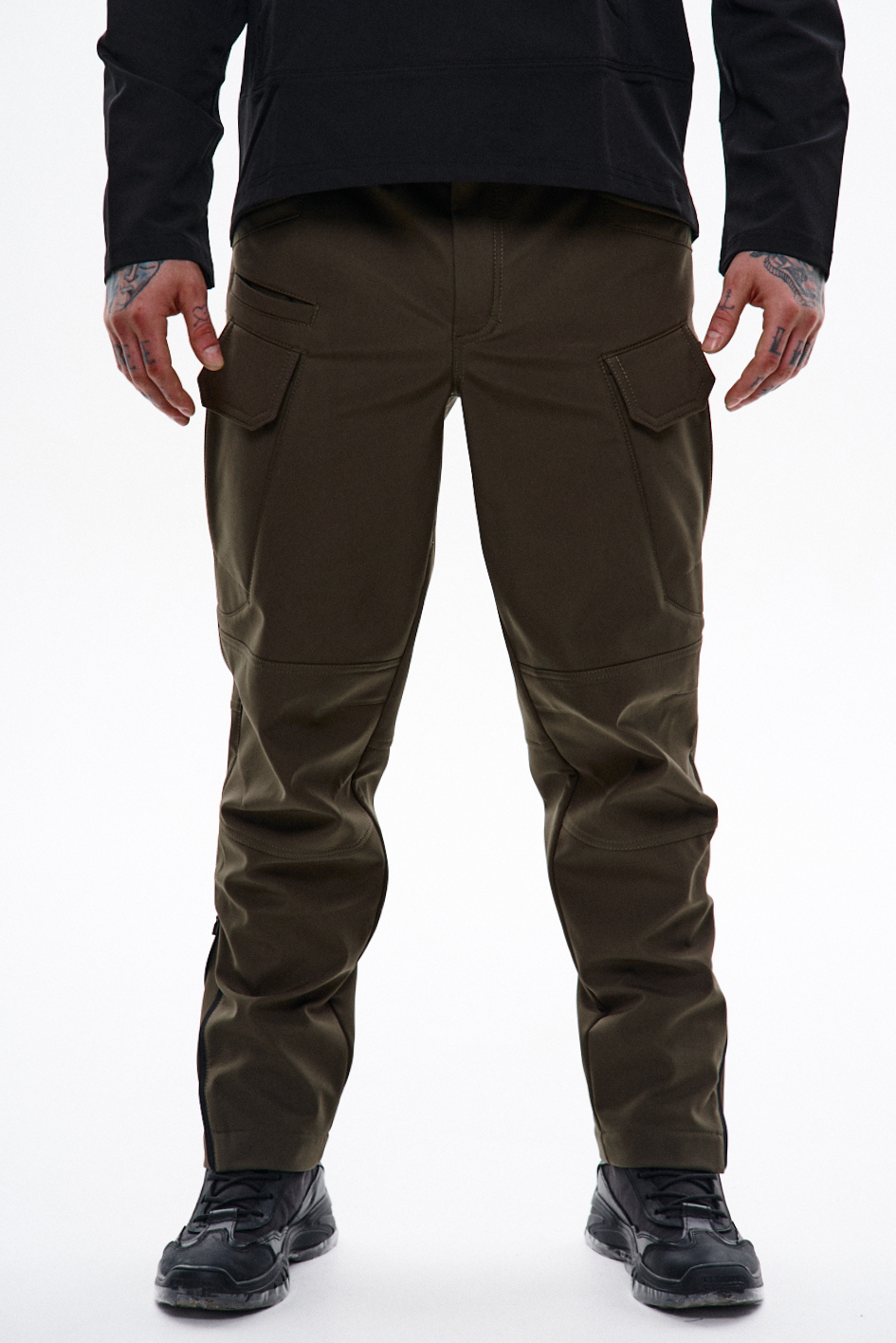 Карго штани з софтшелу "Варріор", хакі TURWEAR