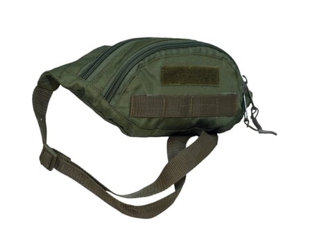 Сумка-бананка поясна оксфорд PU хакі з двома відділеннями Tactic4Profi