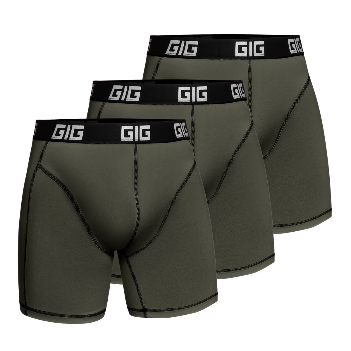 Комплект трусів Zero Gig Ranger Green з чорним контуром, 3 шт GIG MILITARY