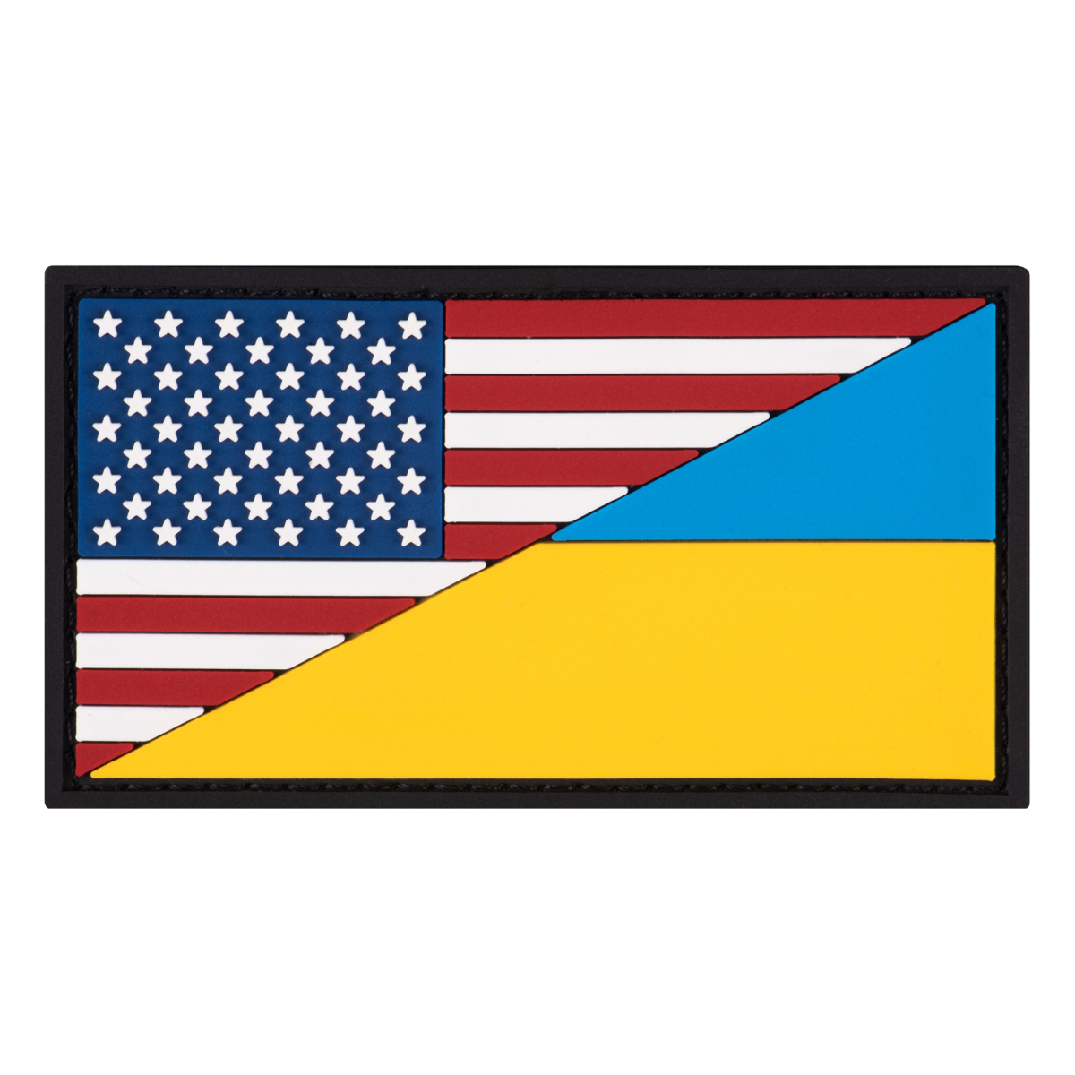 ПВХ патч "Прапор Укр/США" кольоровий - Brand Element