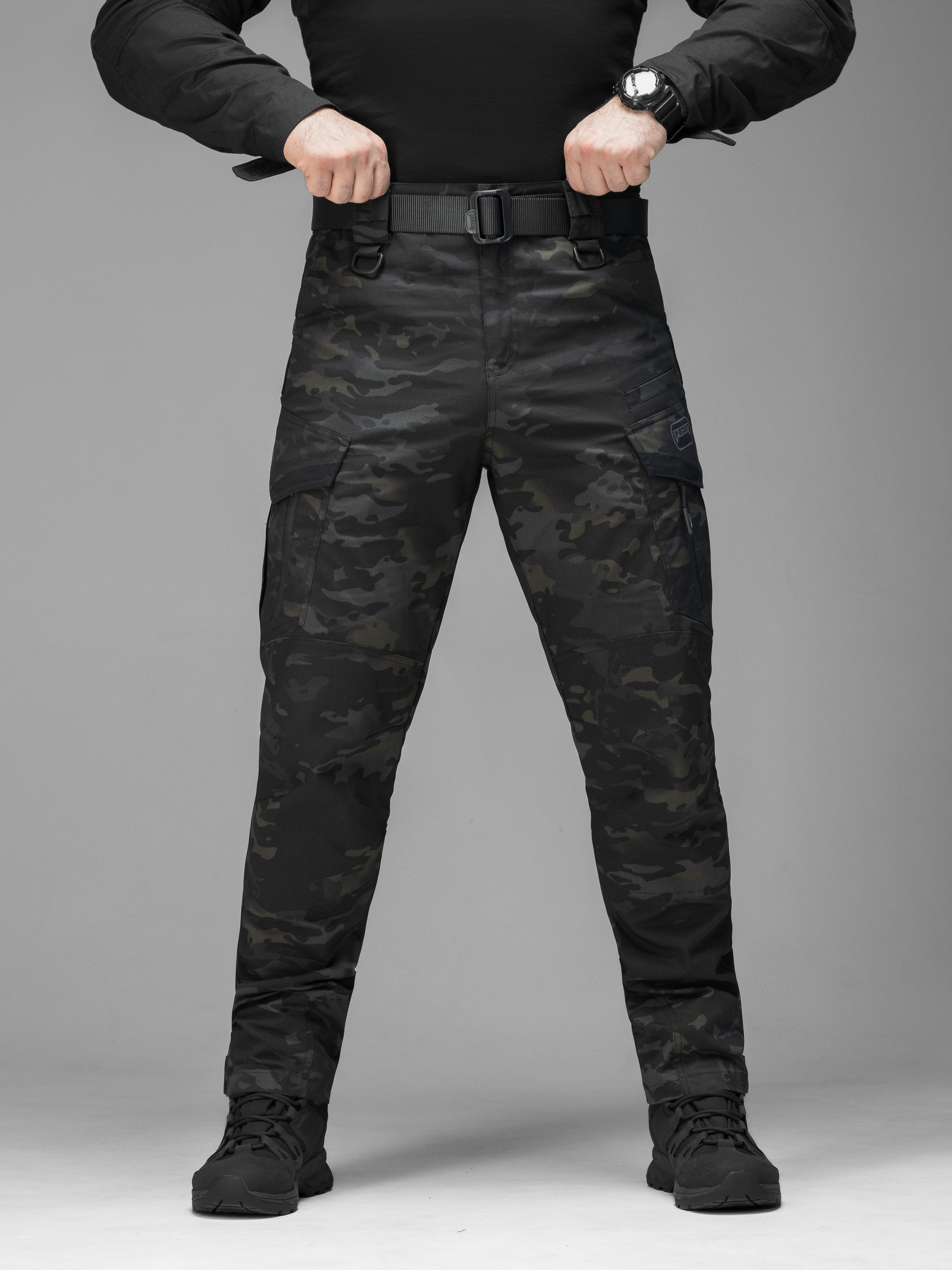 Брюки карго тактичні BEZET Onyx чорний мультикам - Фото 10