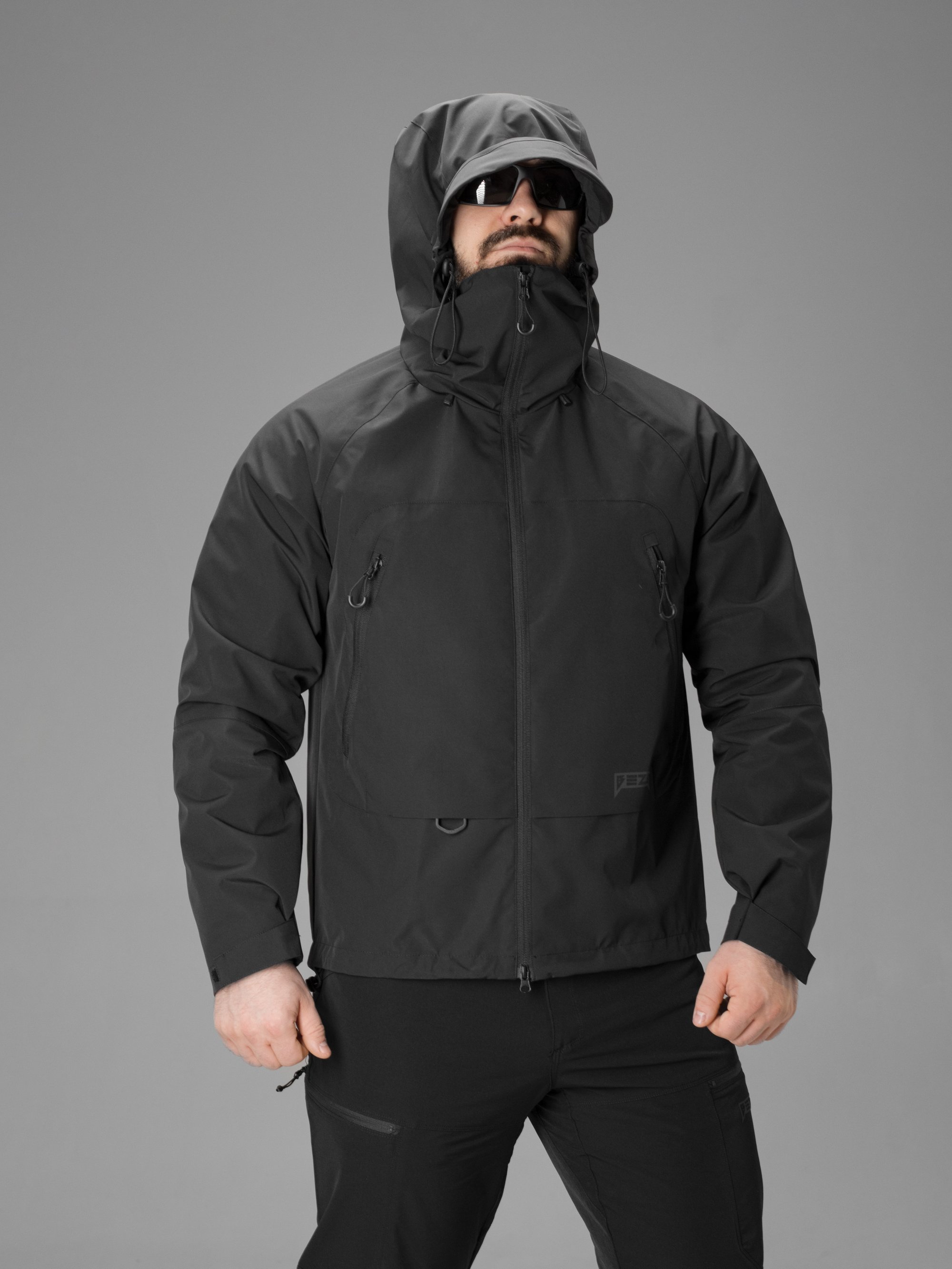 Куртка вітрівка BEZET Trail чорний - Фото 30