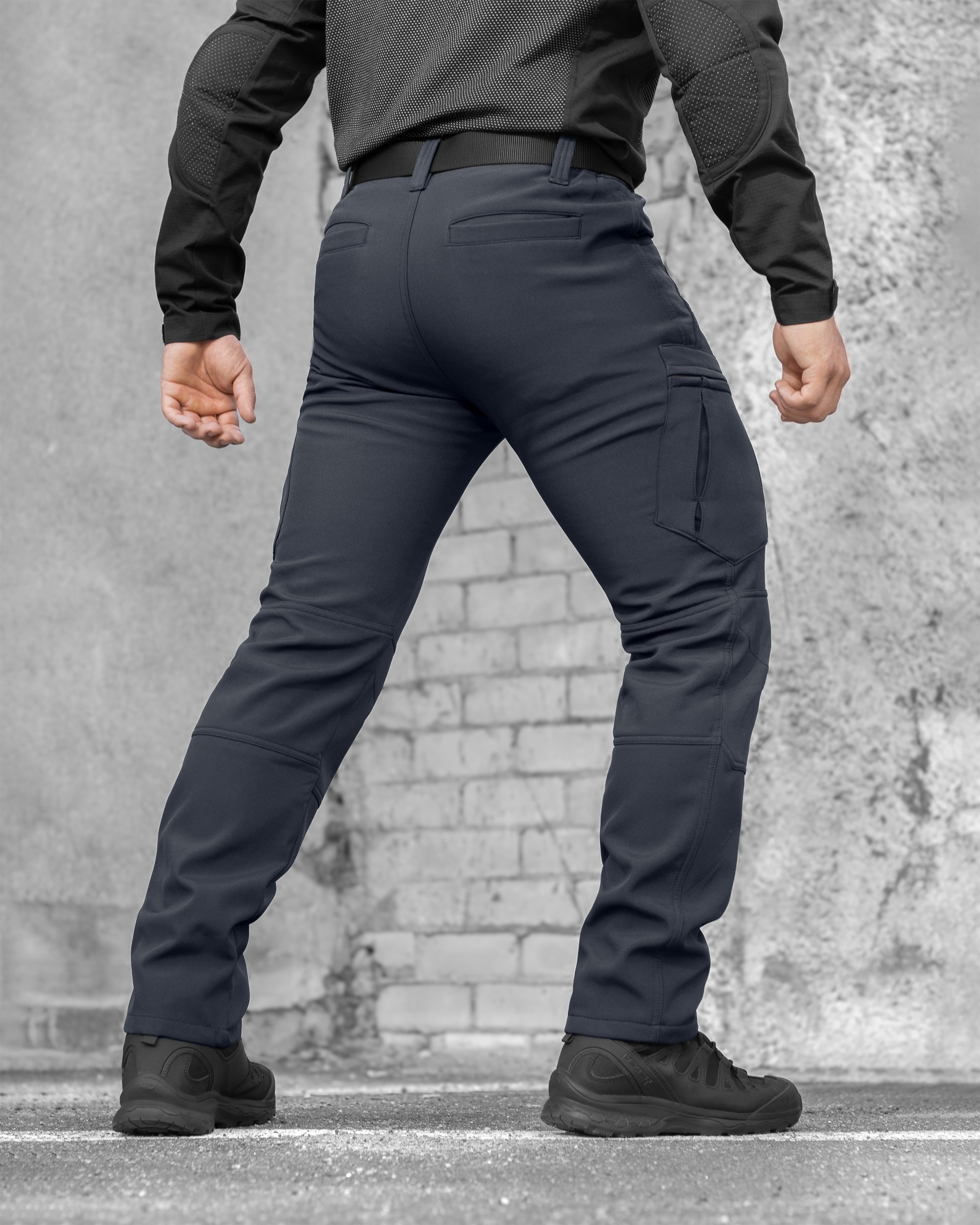 Штани карго тактичні Softshell BEZET Ешелон темно-сірий - Фото 8