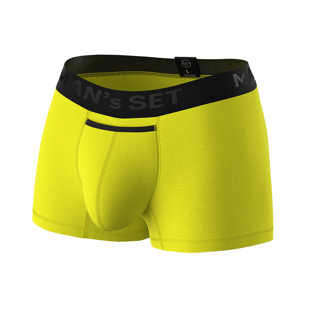 Чоловічі анатомічні боксери з бавовни, Anatomic Modern 'Black Series', лимонний