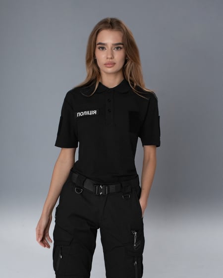 Футболка поло женская тактическая BEZET черный