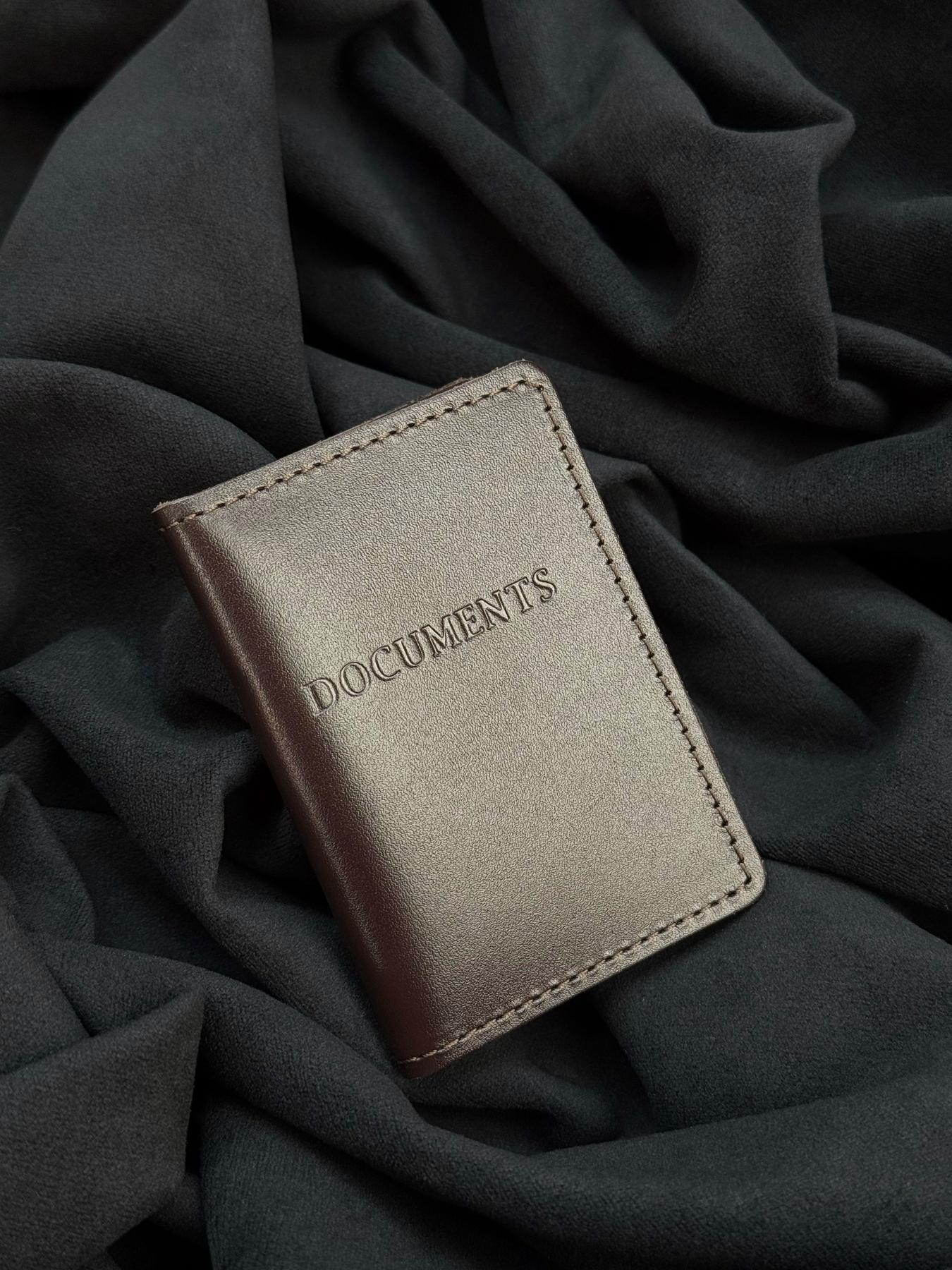 Обложка на документы (коричневый)