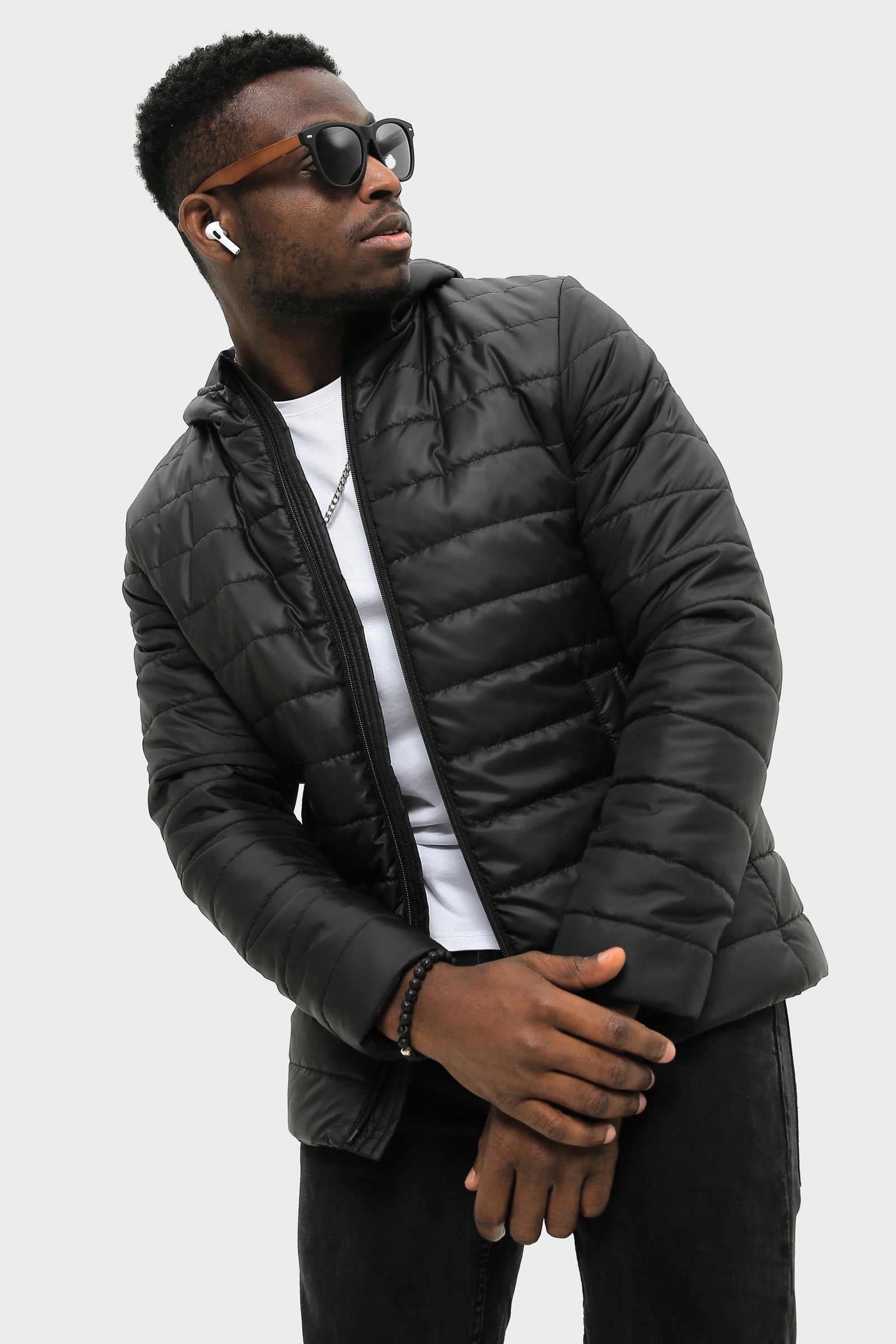 Чоловіча куртка чорна весняна State Suns House