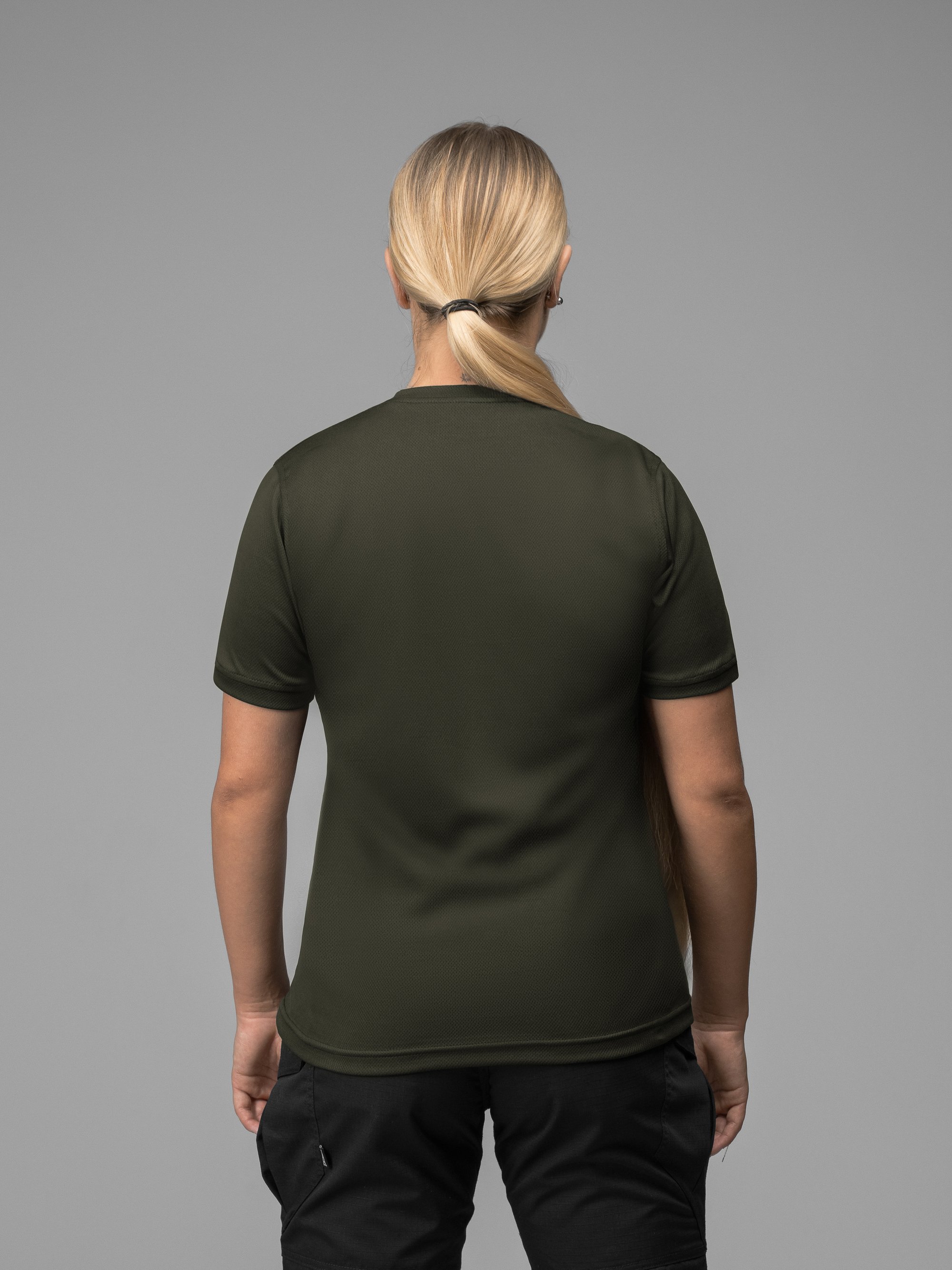 Футболка швидкосохнуча тактична жіноча BEZET Basic хакі - Фото 8