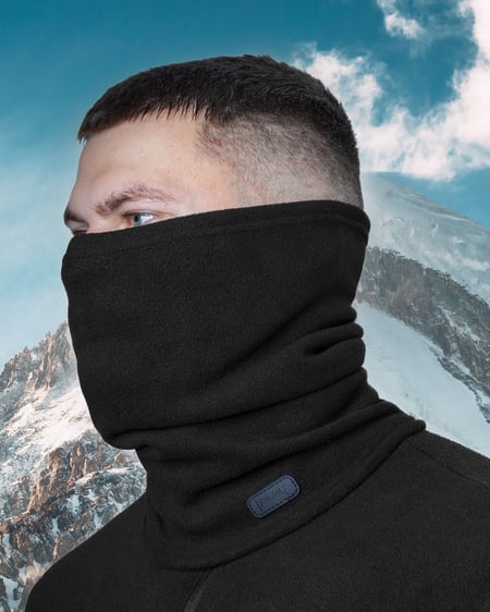 Баф флисовый BEZET Patrol чёрный