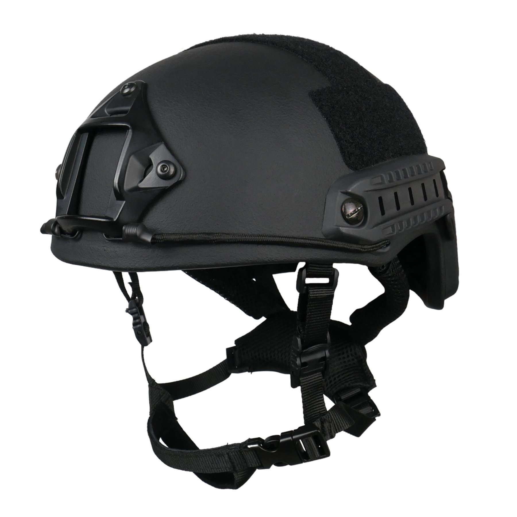 Шолом чорний (L) PE Fast NIJ IIIA Стандарт НАТО KIBORG