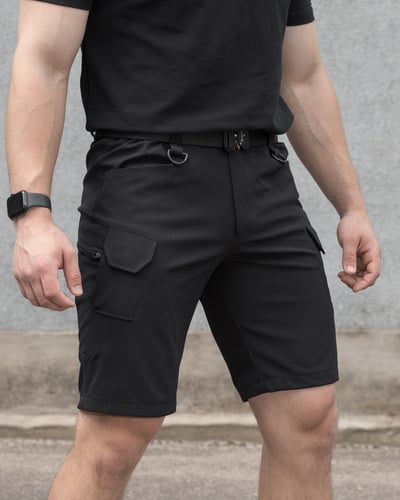 Шорти карго тактичні BEZET Байрактар чорний - Фото 7