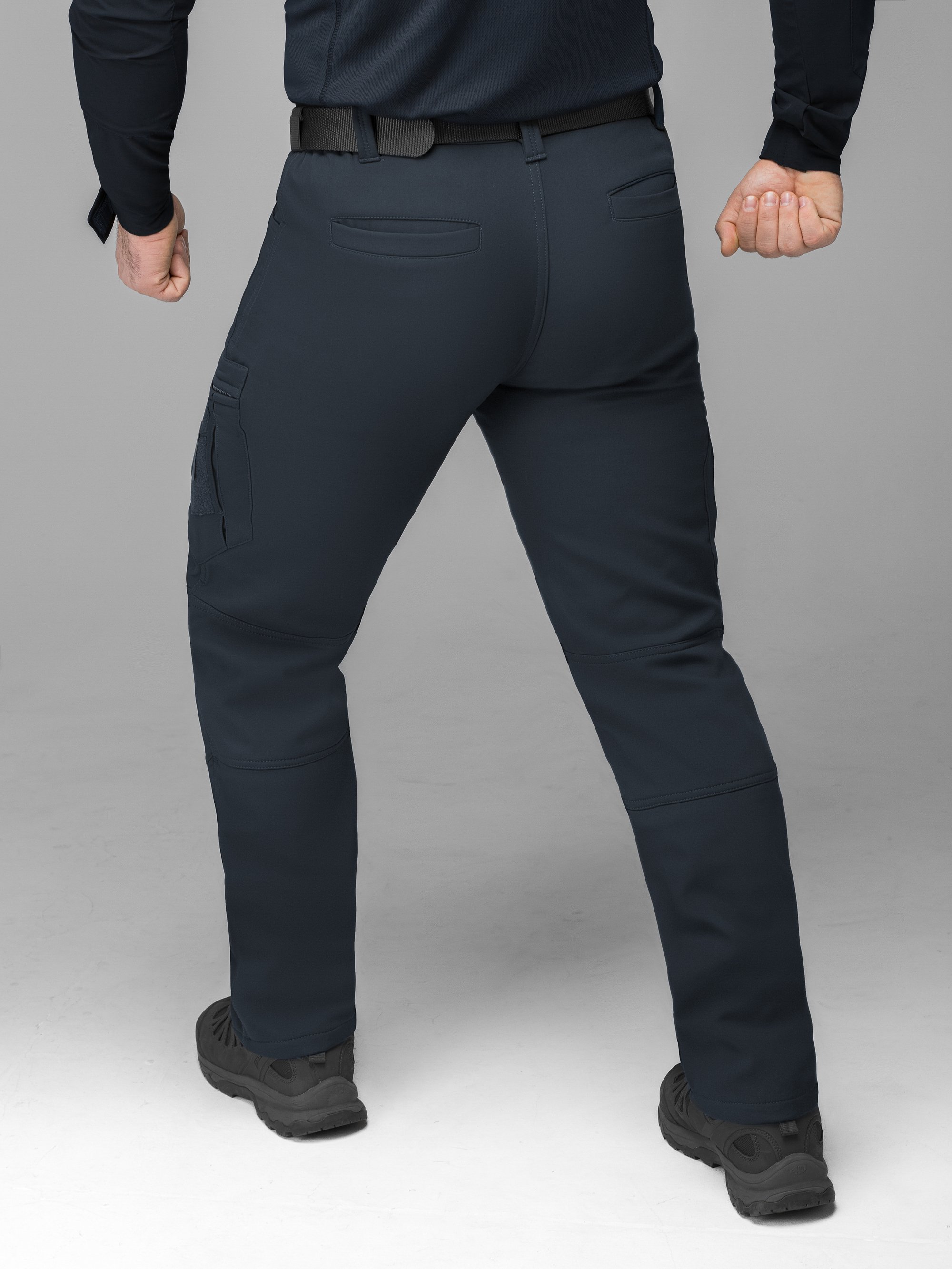 Зимові штани карго тактичні Softshell BEZET Ешелон синій - Фото 14