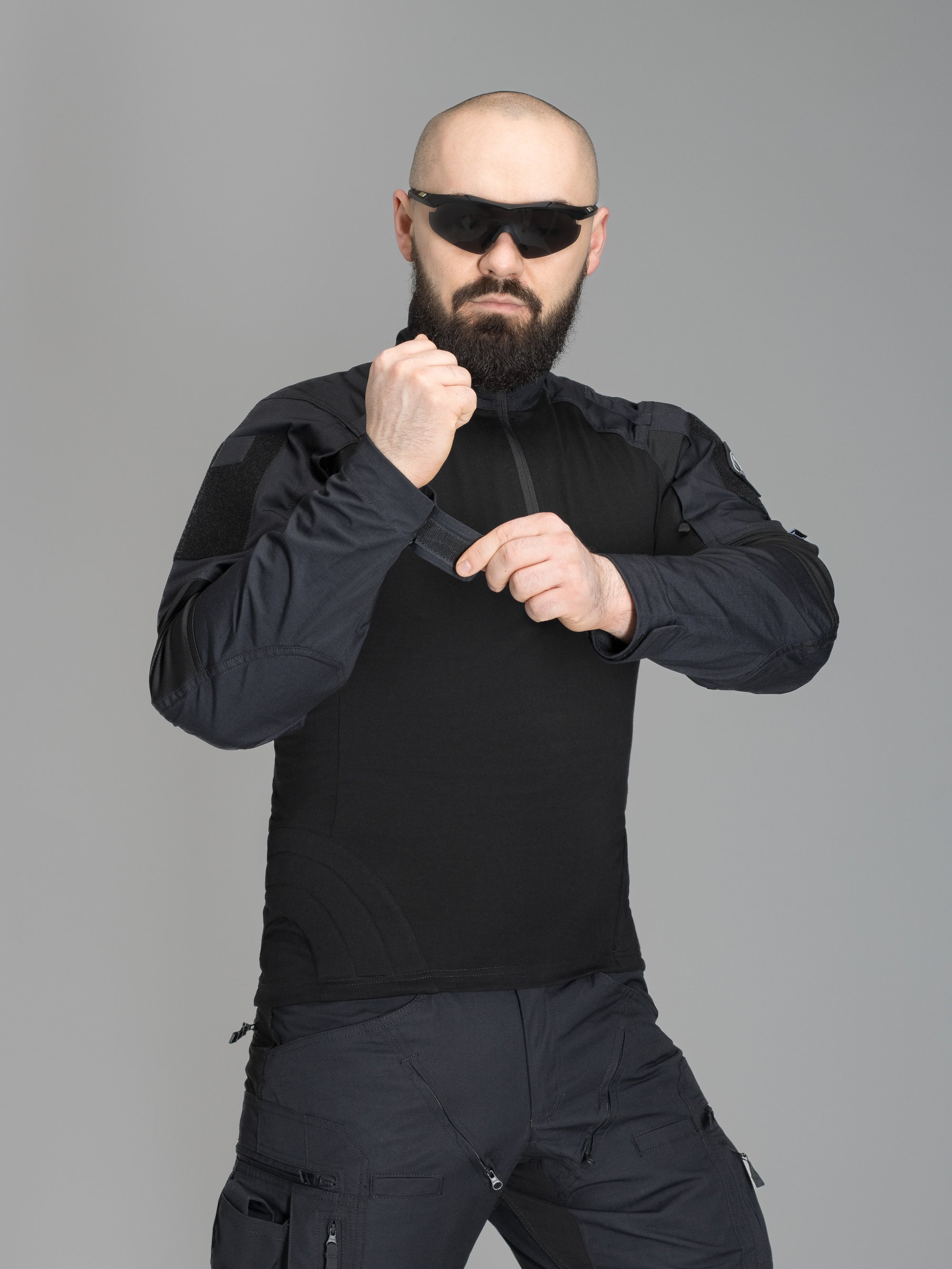 Сорочка бойова BEZET Штурм чорний - Фото 9