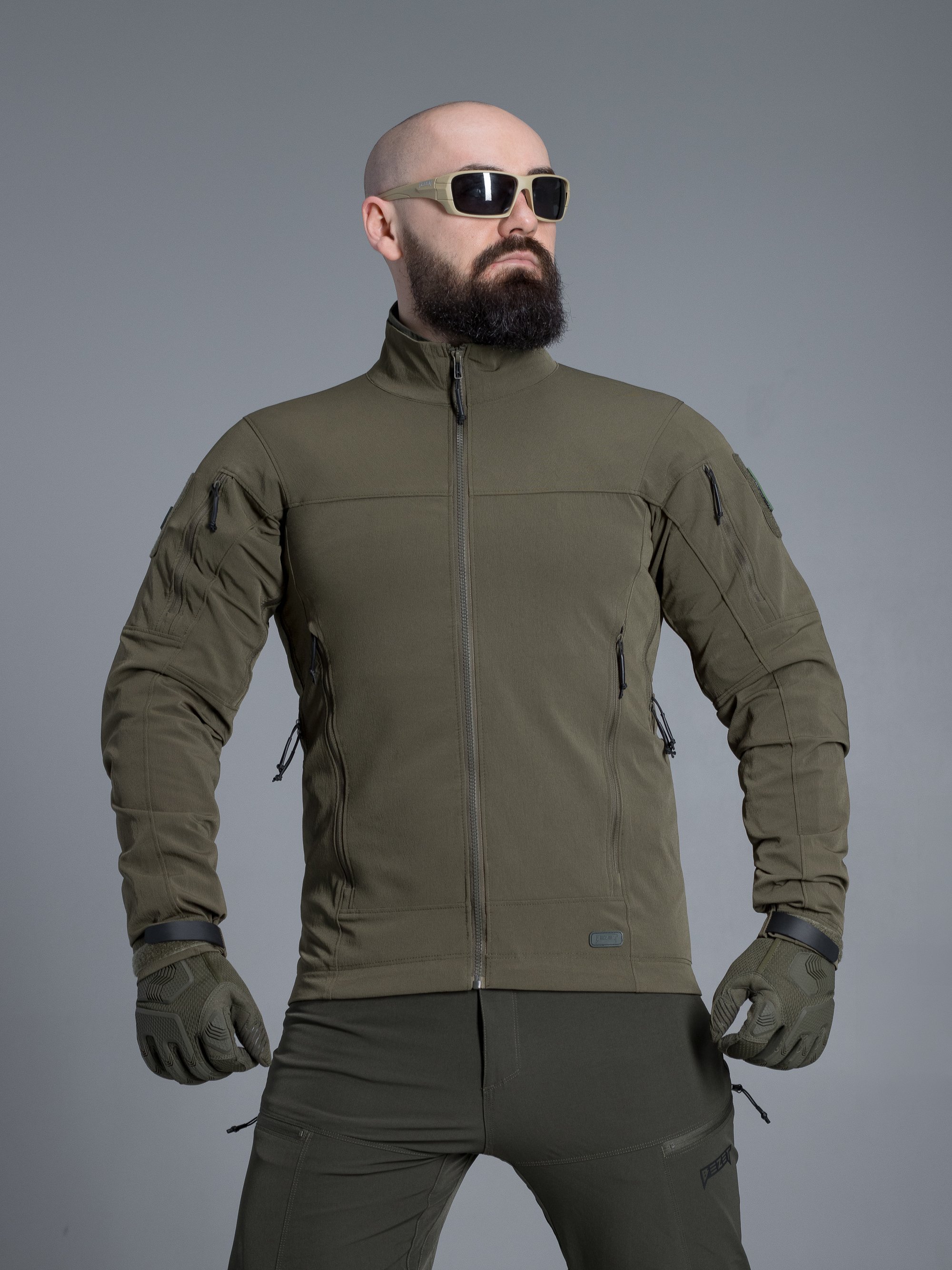 Куртка вітрівка BEZET Force хакі