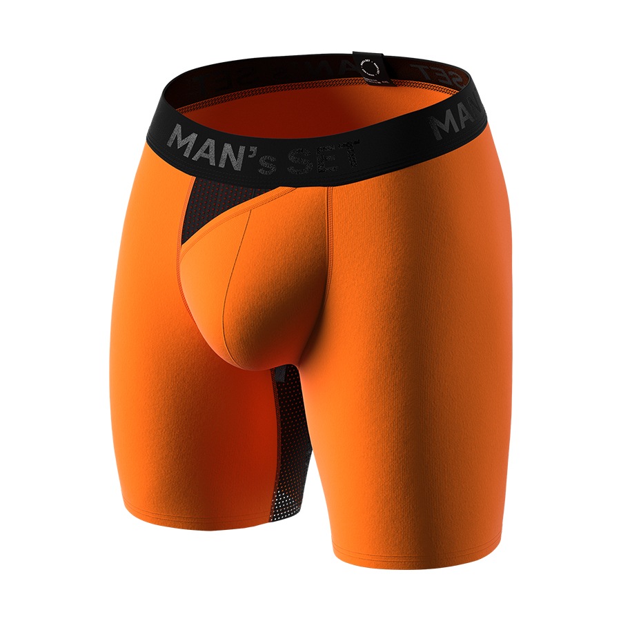 Мужские анатомические боксеры Anatomic Long w/skew fly Light Plus, Black Series, оранжевый MansSet
