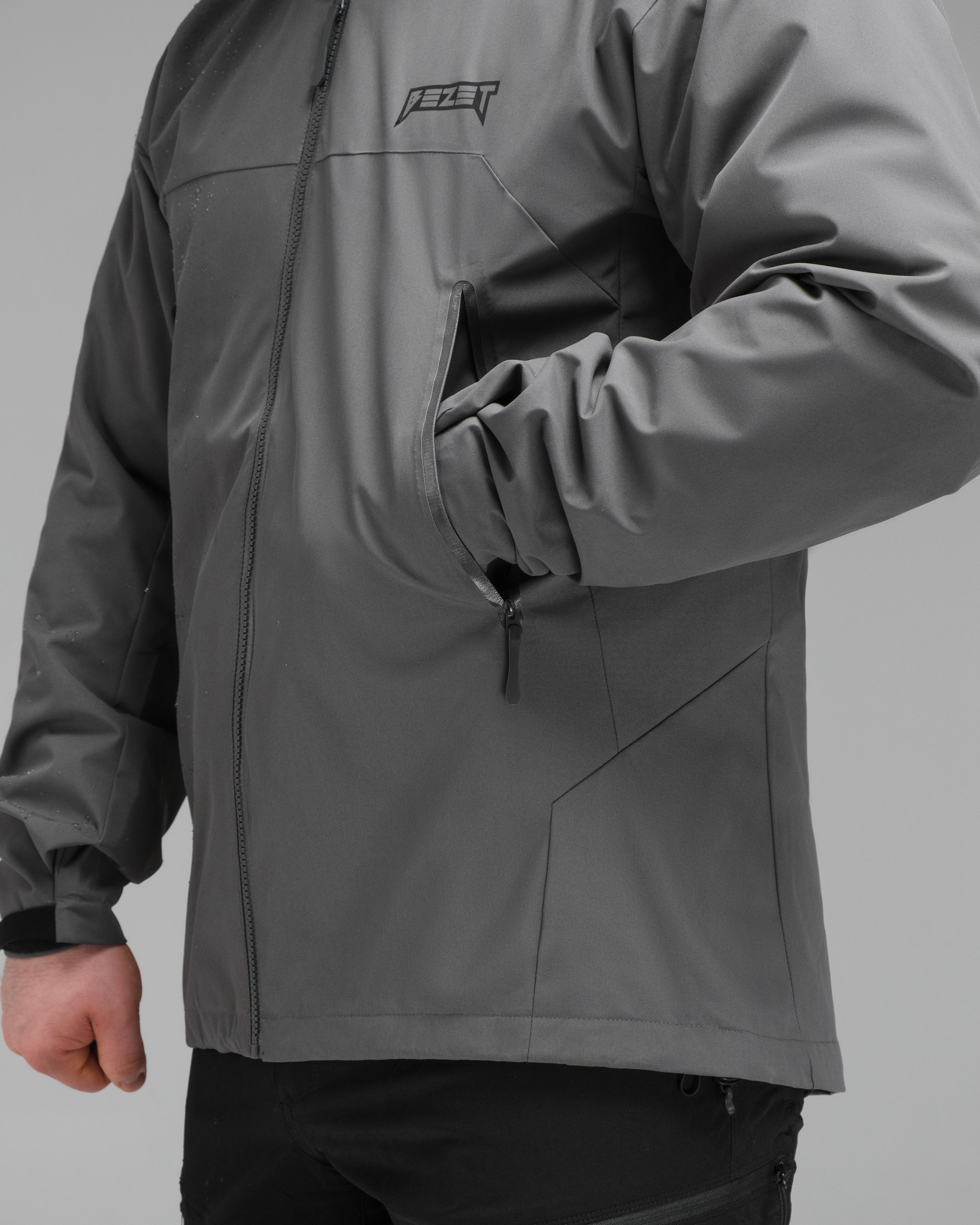 Куртка вітрівка BEZET WindBreaker сірий - Фото 20