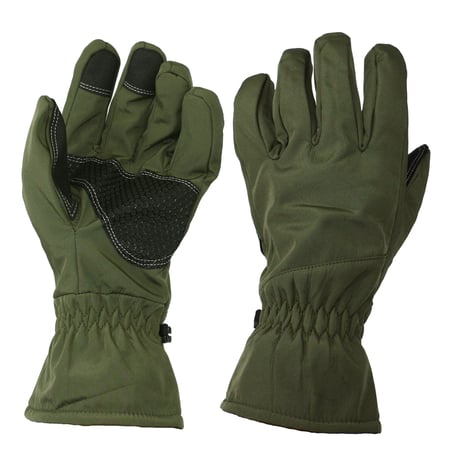 Рукавички зимові тактичні SoftShell термо 3 шари сенсорні PERUN UAD Олива