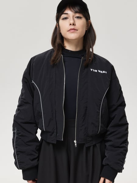 Куртка-бомбер з рефлективними кантами "Астра", чорний TURWEAR