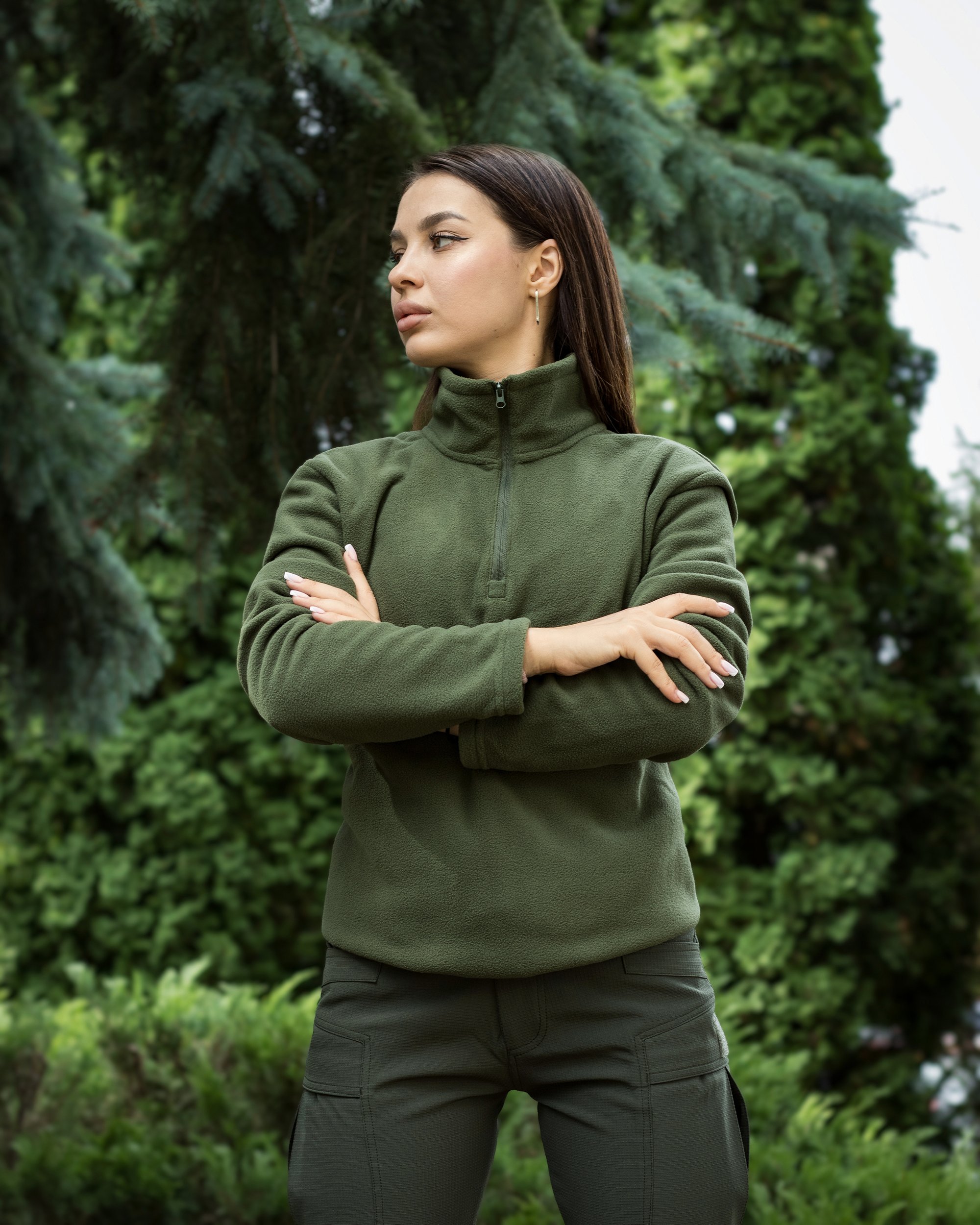 Кофта флісова Alpha хакі