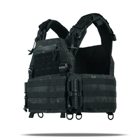 Бронезахист плитоноска Чорний мультикам Kiborg GU gen.2 KIBORG