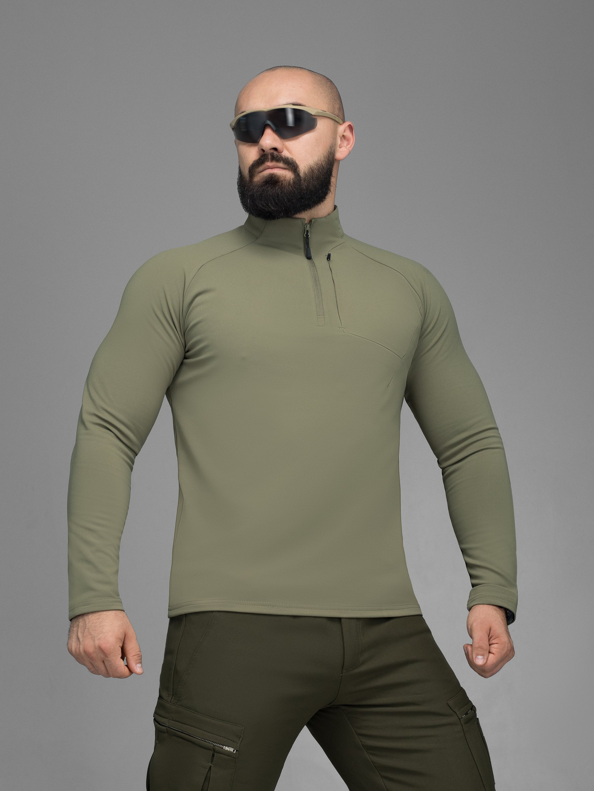 Кофта BEZET Active хакі - Фото 1