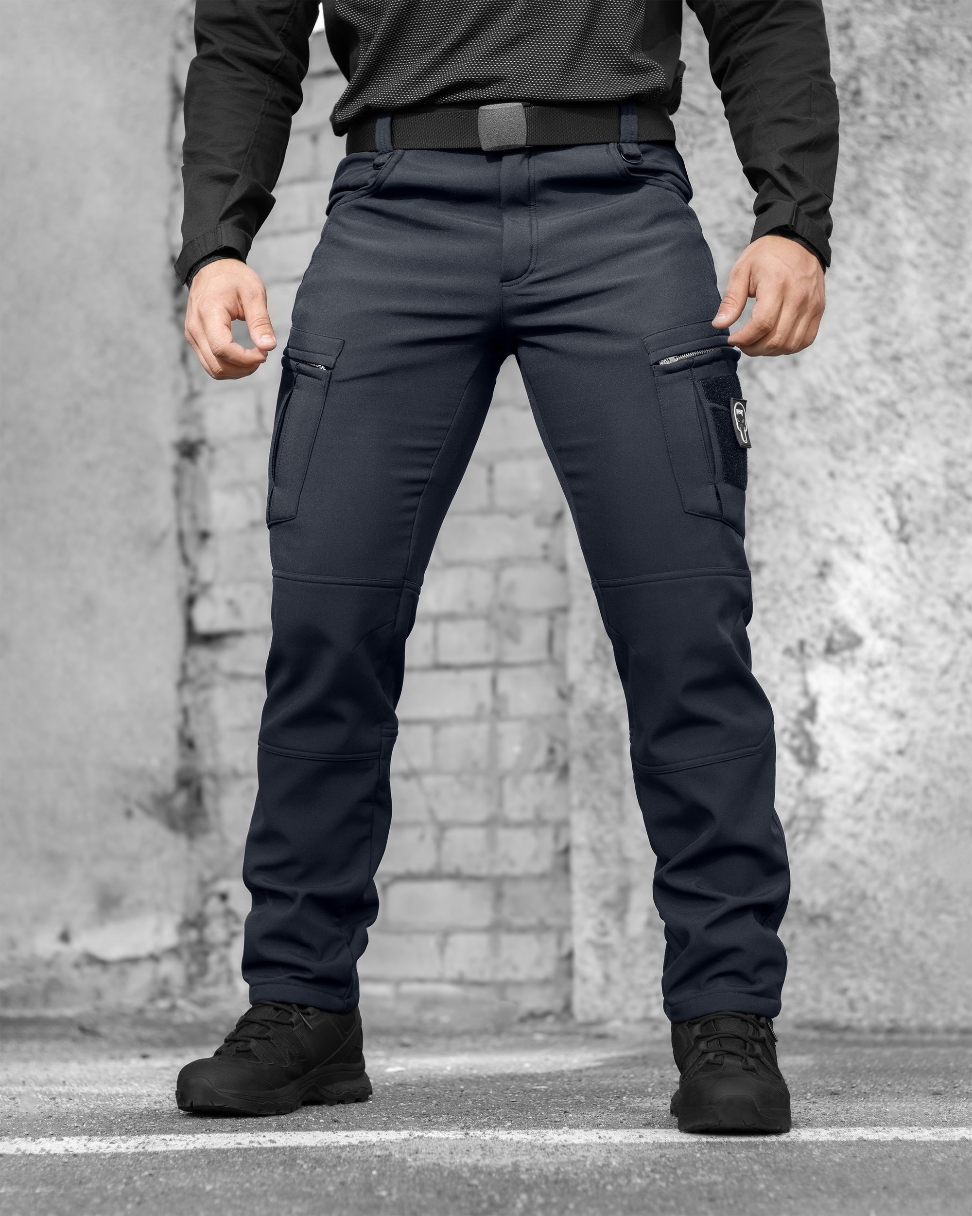 Штани карго тактичні Softshell BEZET Ешелон темно-сірий - Фото 1