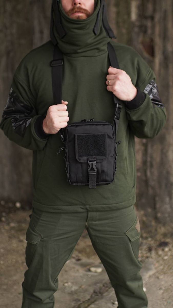 Сумка через плече Turkul, Чорна AVGear - Фото 6