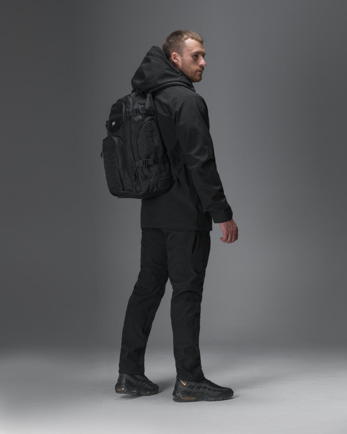 ТАКТИЧЕСКИЙ КОМПЛЕКТ (КУРТКА BEZET OMEGA ЧЕРНЫЙ, ЗИМНИЕ БРЮКИ КАРГО ТАКТИЧЕСКИЕ SOFTSHELL BEZET ЕШЕЛОН ЧЕРНЫЙ, РЮКЗАК ТАКТИЧЕСКИЙ BEZET SOLDIER ЧЕРНЫЙ)