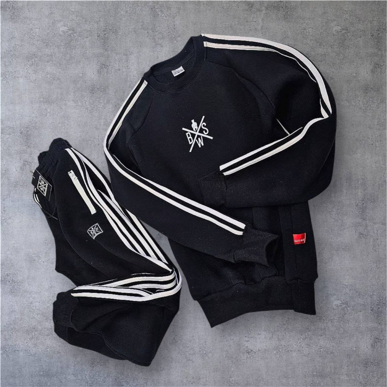 Спортивний костюм зимовий BRAVE ПУНІШЕР чорний в полоску - Фото 2