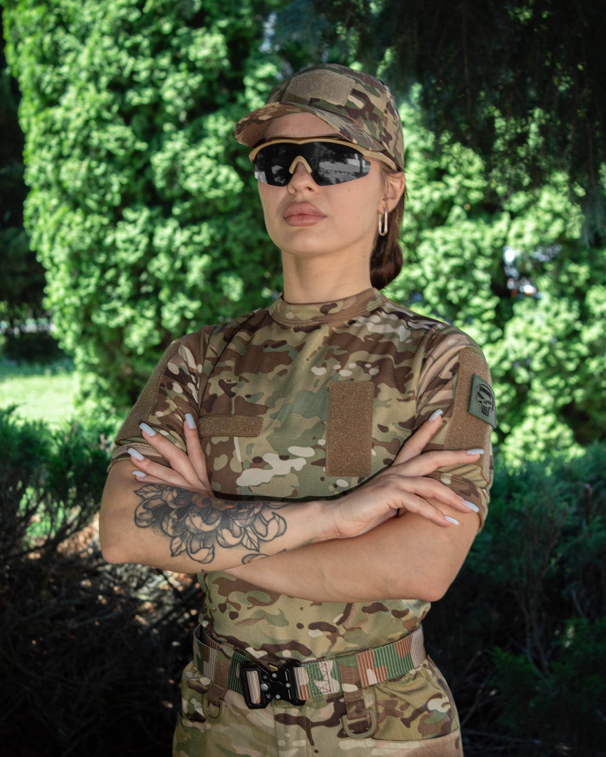 Футболка швидкосохнуча тактична жіноча BEZET мультикам - Фото 3