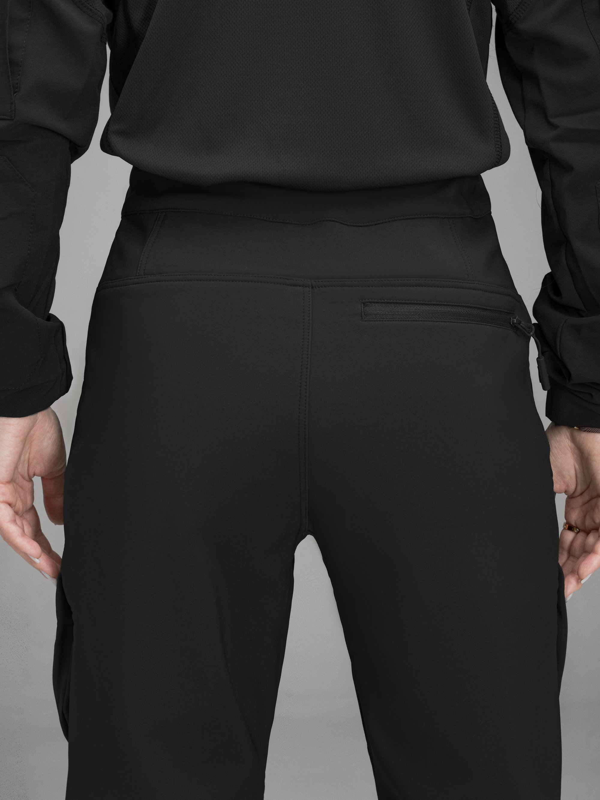 Штани карго тактичні жіночі Softshell BEZET Techwear чорний - Фото 11