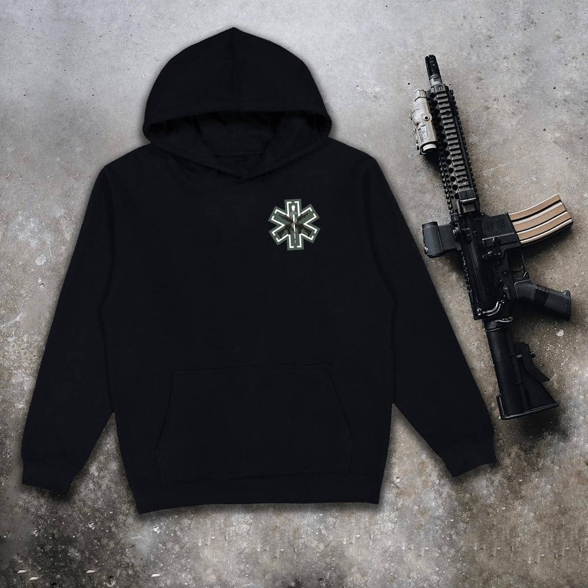 Худі утеплене Military medic чорне