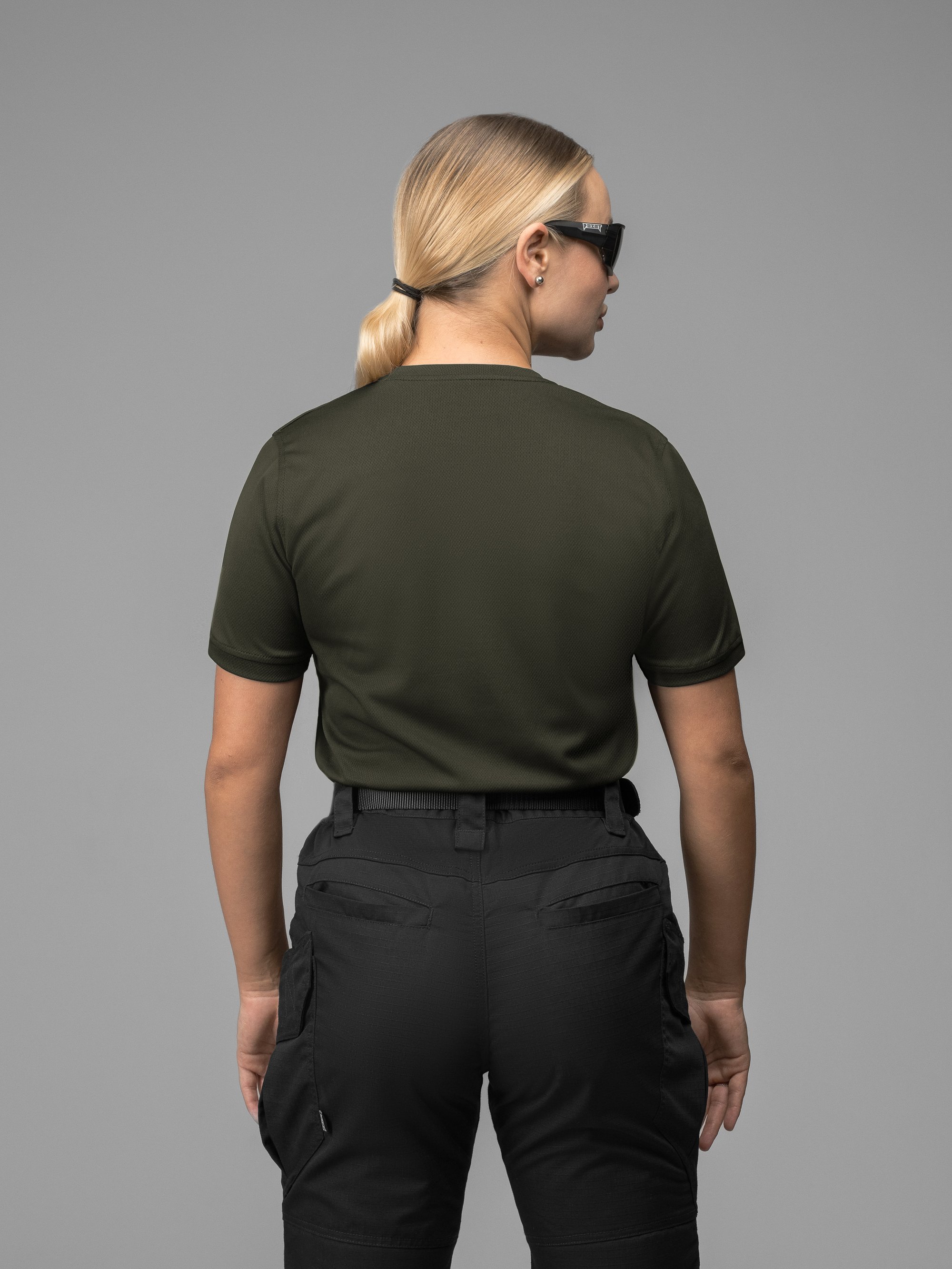 Футболка швидкосохнуча тактична жіноча BEZET Basic хакі - Фото 5