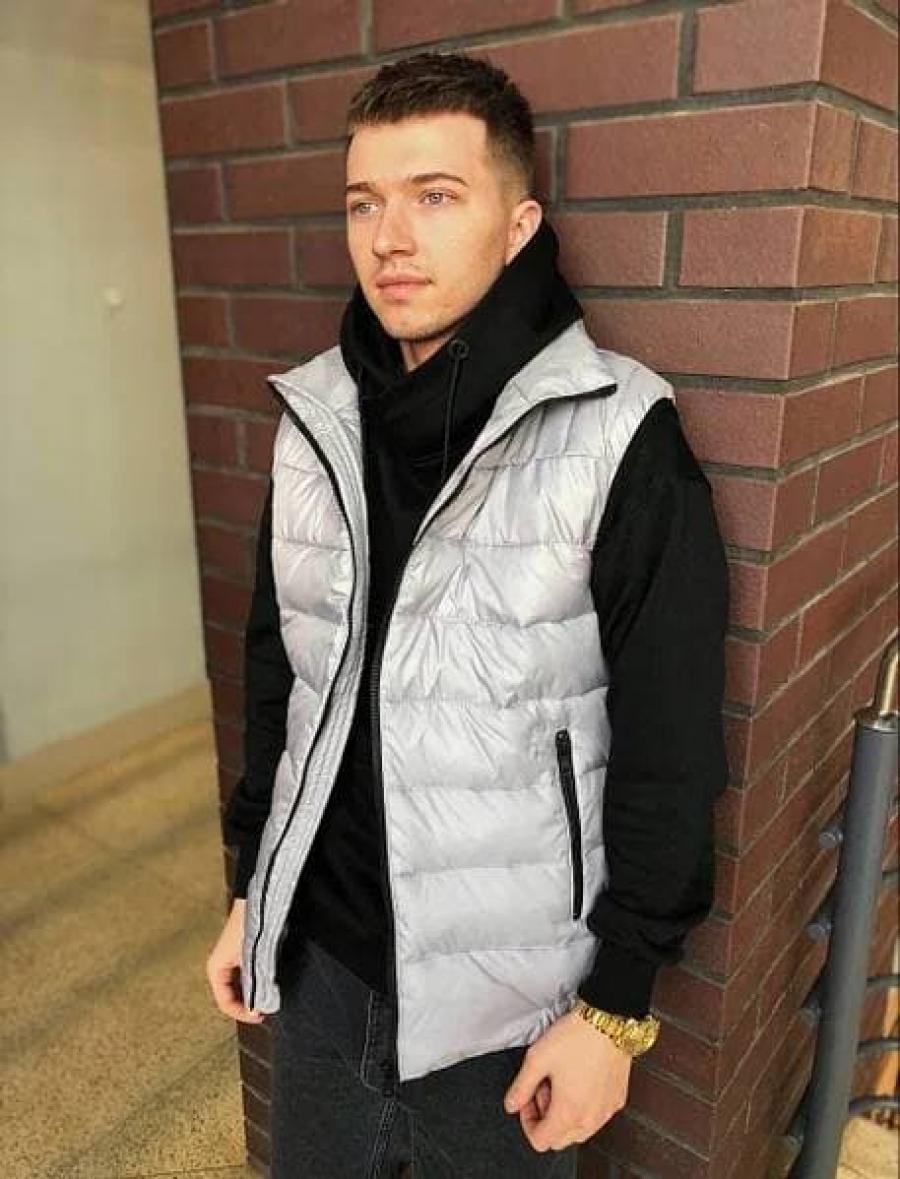 Жилетка чоловіча сіра