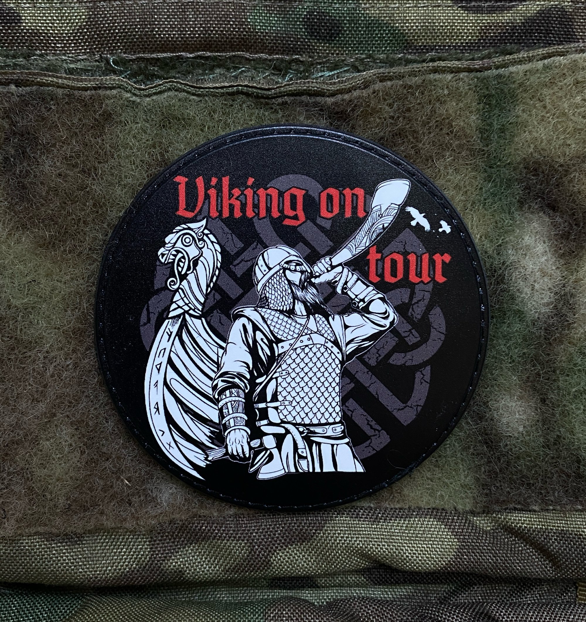 ПВХ патч "Viking on tour" Paracord By Cat