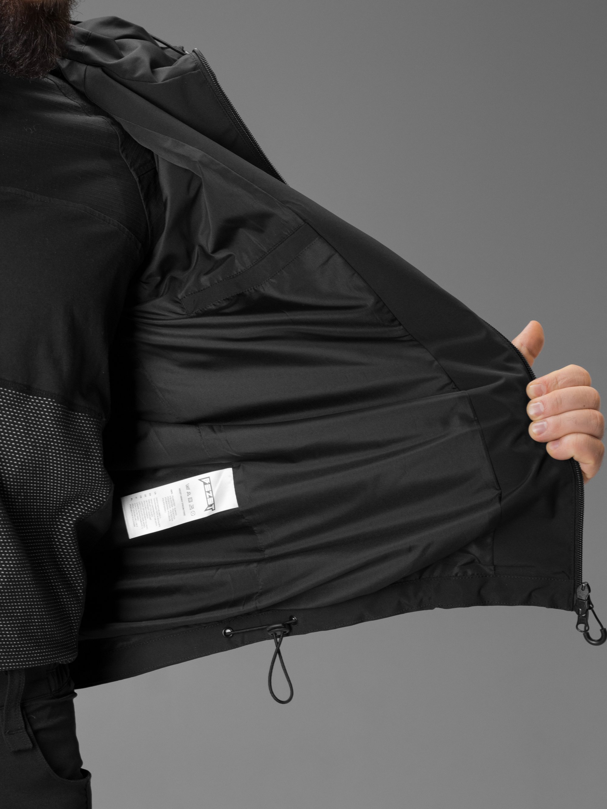 Куртка вітрівка BEZET Trail чорний - Фото 21