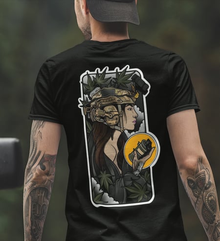 Футболка Grenade 420 чорна We feel