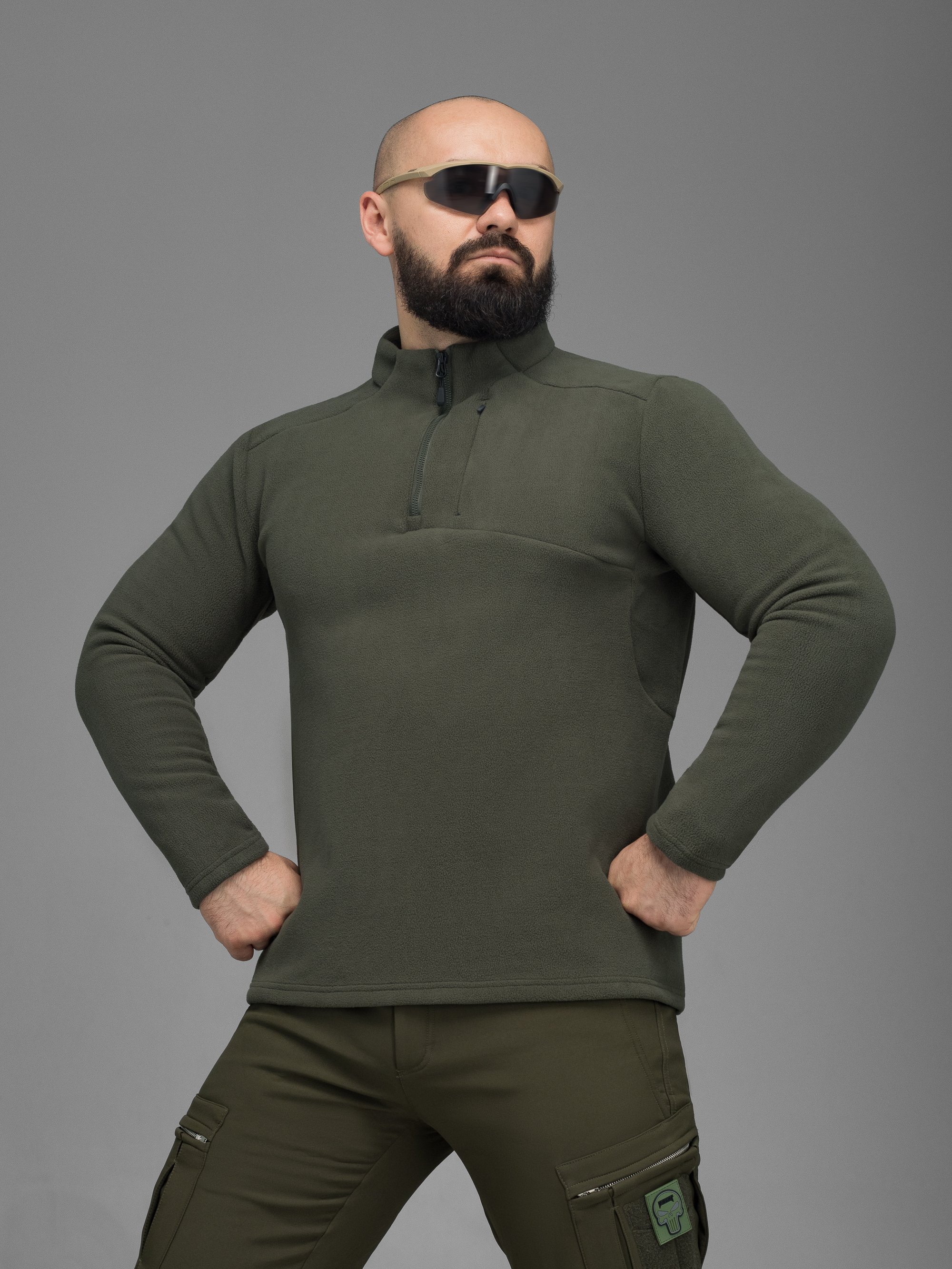 Кофта флісова BEZET Frostline хакі - Фото 6