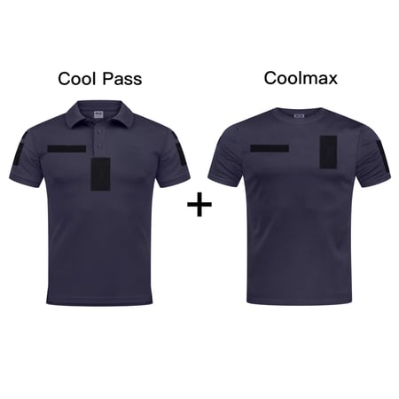 Комплект уставной, Футболка поло CoolPass + Футболка Coolmax, ДСНС, темно синій