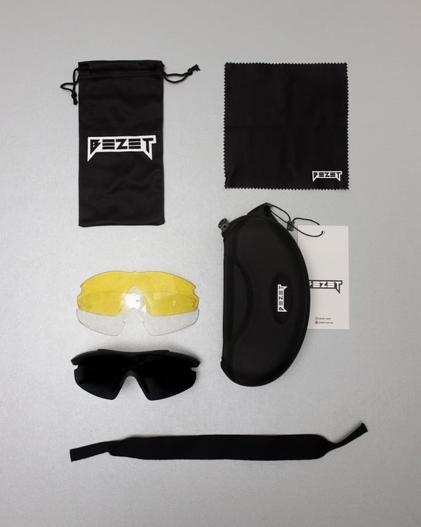 Окуляри тактичні BEZET чорний - Фото 1